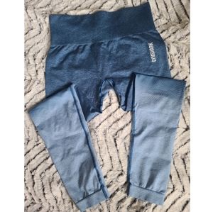 Gymshark Blue Adapt Ombre Seamless Leggings